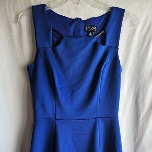 Enfocus Studio size 6, blue dress. Small snag. Cool cut outs on top.